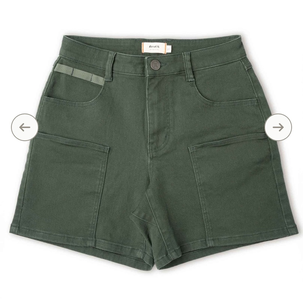 RIPTON Women's Forest Green Cargo Shorts